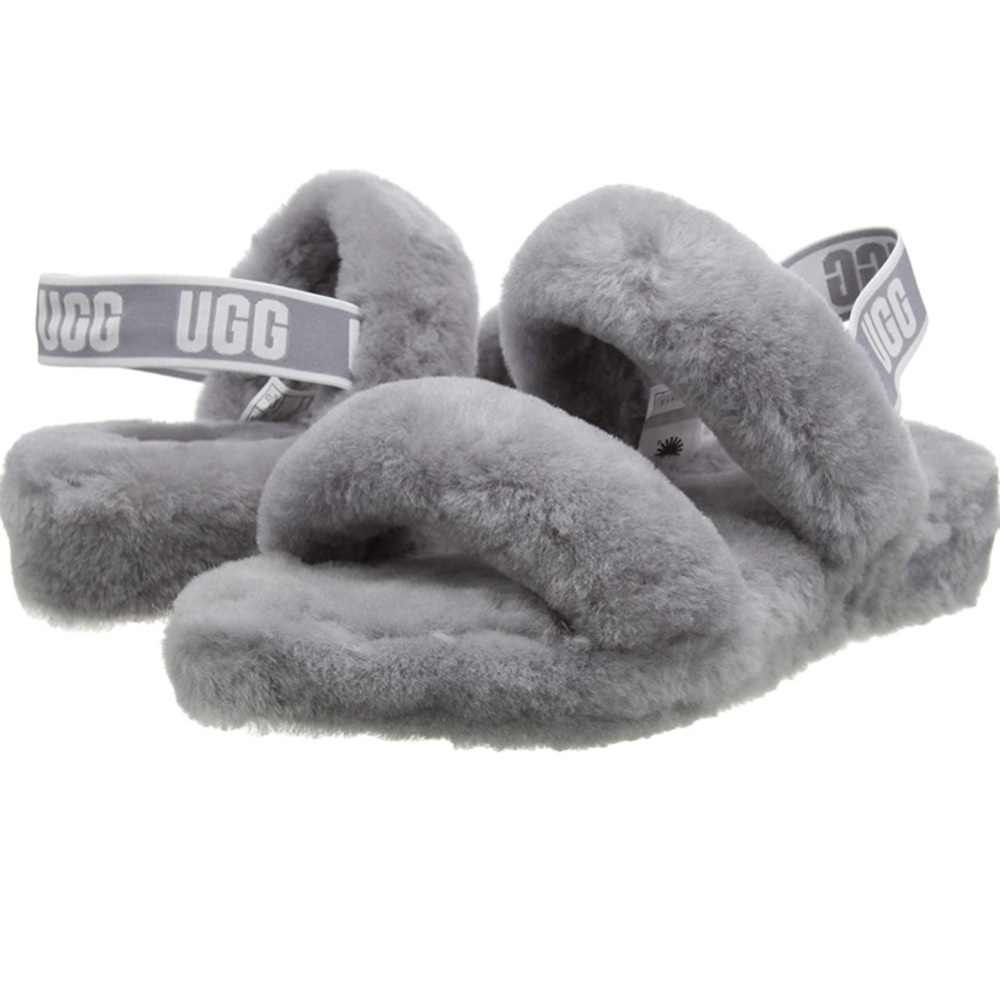 NWOT Ugg Women’s Oh Yeah Slipper Soft Amethyst Gray Size 9